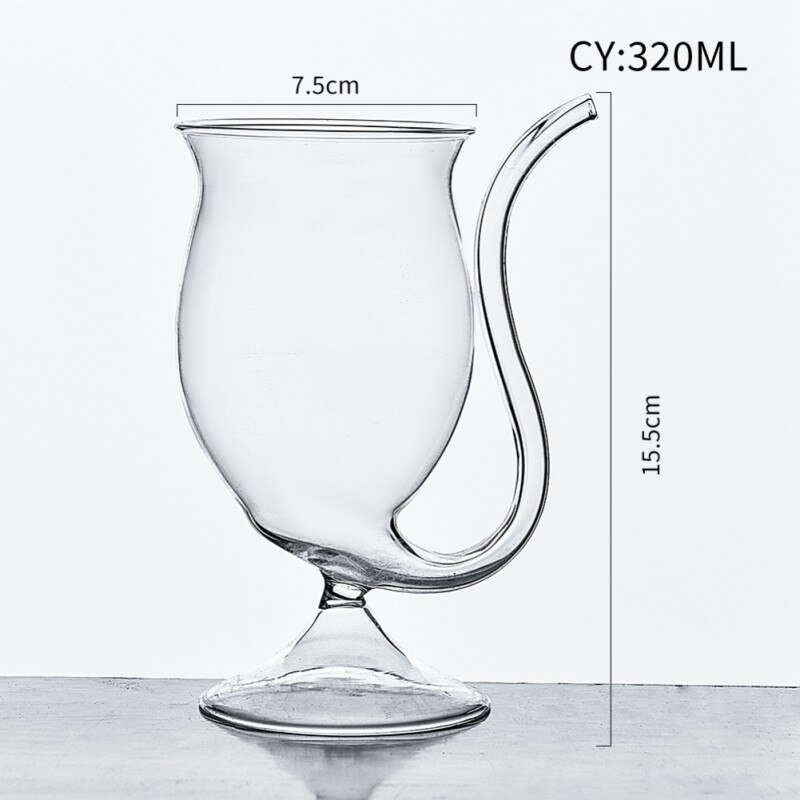 Verre en verre résistant à la chaleur, pour jus, lait, vin, whisky, thé, Tube de boisson, accessoires de cuisine transparents: A2