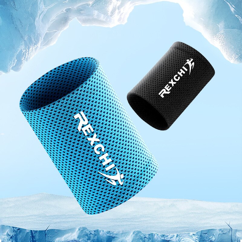 1PC Wrist Brace Support Breathable Ice Cooling Wristband Wrap Sport Sweatband For Gym Fitness Tennis Yoga Volleyball Running