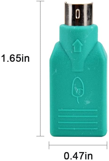 PS2 Naar Usb Vrouwelijke, Ps/2 Male Converter Changer Adapter 2Pack