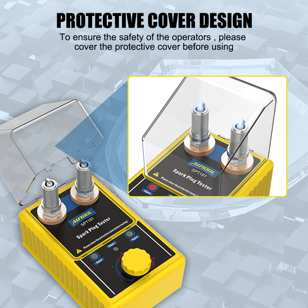 220V 110V Car Spark Plug Tester for 12V Vehicles Ignition Testers 2 Hole Spark Plug Analyzer Automotive Diagnostic Tool