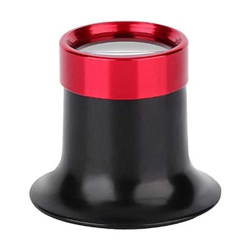 5X/10X/15X/20X Vergrootglas Horlogemaker Loep Aluminium Oogloep Reparatie Vergrootglas voor Horloge voor Horlogemakers Reparatie Eye Loep: WHITE