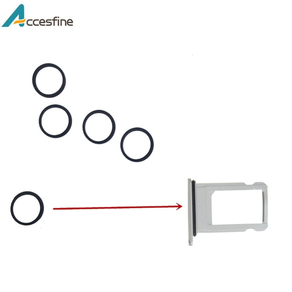 5pcs/lot SIM Card Tray Waterproof Rubber Seal Ring Gasket for iPhone 7 8 Plus X XR XS 11 Pro Max Circle Ring Holder Parts