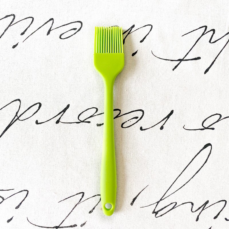 Päivitä pieni silikoninen leivinpelti leipä kokki leivonnainen öljy voi maaliharja grilliharja silikoni leivontagrilli työkalu: Vaaleanvihreä