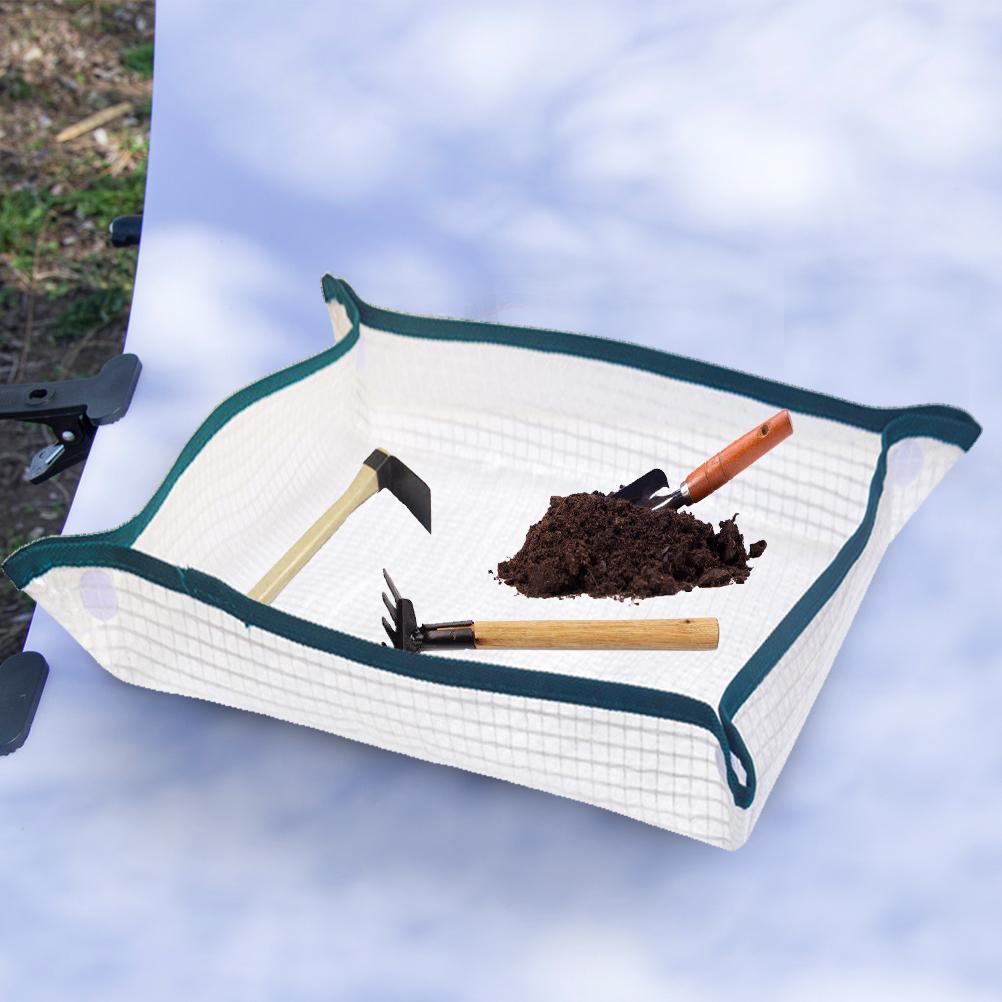 Verpotten Mat Potgrond Planten Mat Herbruikbare Draagbare Waterdichte Transparante Mesh Bloem Kussen Voor Tuinieren Ingemaakte