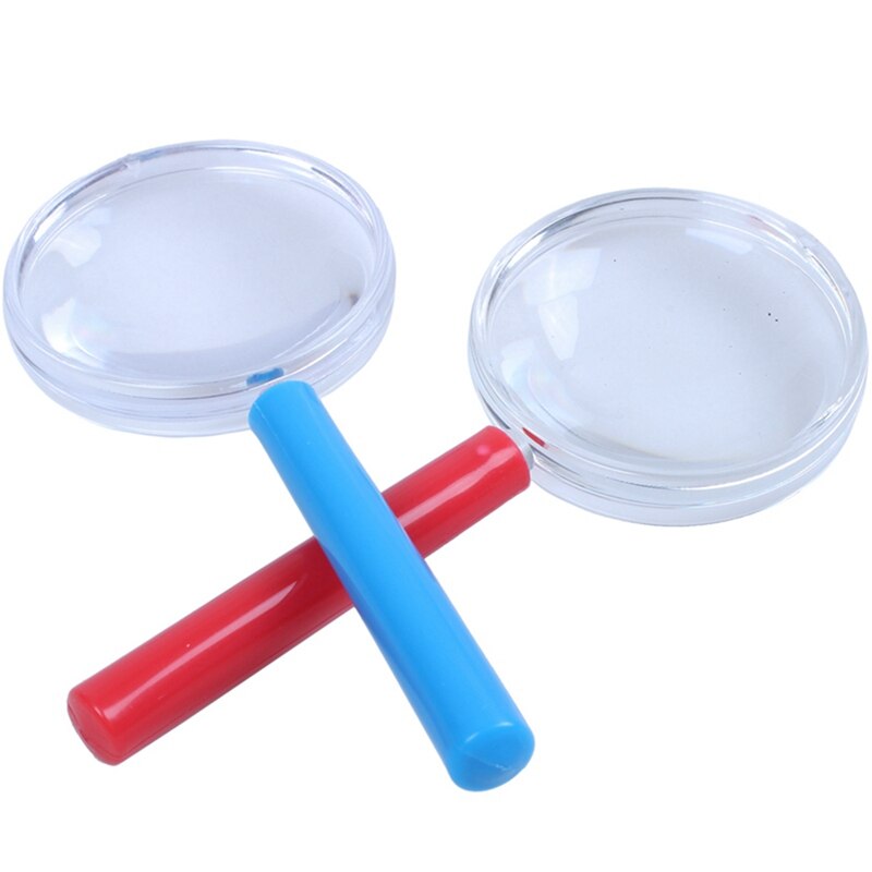 Giocattoli per bambini mini lente d&#39;ingrandimento in plastica da 4 pezzi
