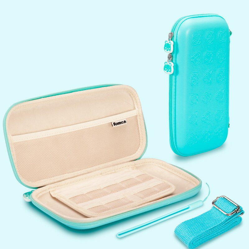 Für Nintendo Schalter/Lite Sakura Carring Tasche Schutz Nette Reise TPU Beutel Wasserdicht Spiel Zubehör Mit Thumbgrip: schalten Blau