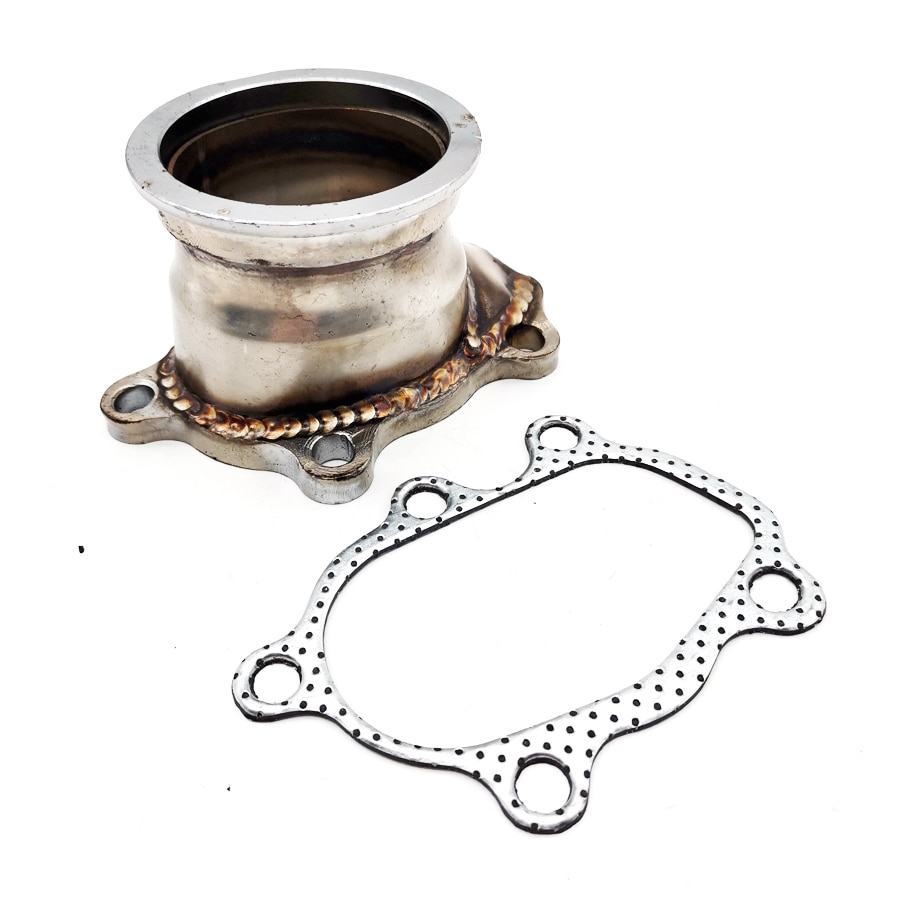 For GT25 GT28 T25 T28 Turbo Down Pipe 5 Bolt to 2.5" 63mm V band Flange Adapter