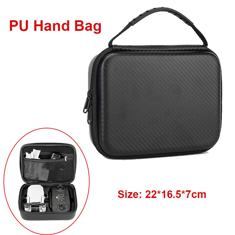 Estuche de transporte portátil para Dron DJI Mavic Mini 1/SE, bolsa de almacenamiento a prueba de golpes, Protector de viaje, caja de bolso para Mini SE: PU bag type A