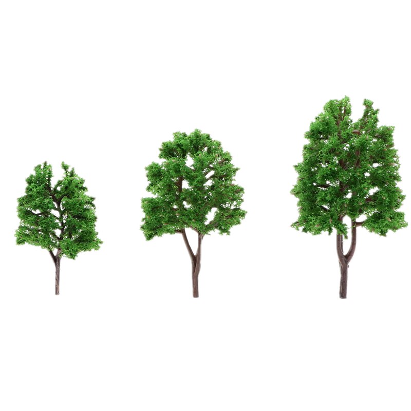 10PCS Miniature Model Sand Table Tree Landscape Miniature City Road Decoration Commercial Real Estate And Other Occasion Models