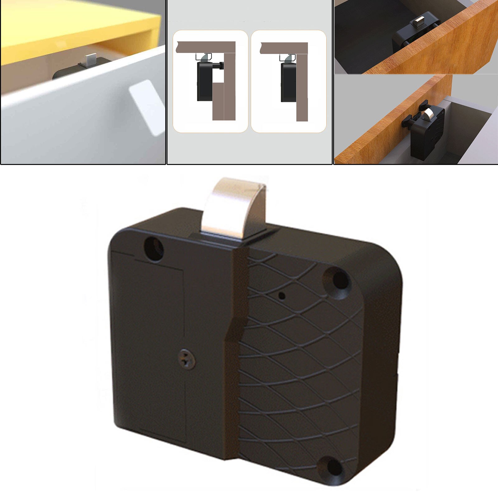 Hidden Electronic Induction Lock Hardware Intelligent Kit Anti Theft for Letter Box Cupboard Cabinet Home Office Pantry