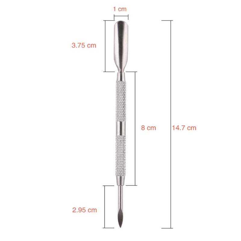 Herramienta para decoración de uñas, empujador de cutículas, pinza clíper, herramienta de acero para manicura, producto para eliminar la piel muerta, tijeras, cortador, cortauñas: Big Nail Pusher