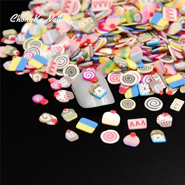 Diy 2000Pcs 3D Nail Art Decoraties Kerst Slices Polymer Clay Tiny Nail Art Rhinestones Acryl Decoratie Manicure: 007