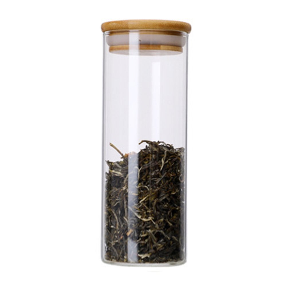 Frascos de vidro transparente selo frascos de grãos garrafas de armazenamento frasco de especiarias cozinha latas de armazenamento organização café conter tanque: 1100ml
