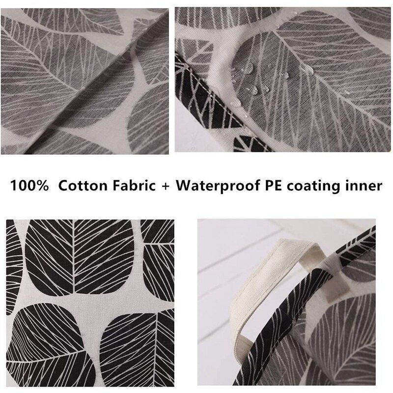 Waterdichte opvouwbare wasmand van canvas met handgrepen voor opbergruimte, kinderkamer, thuisorganizer, opbergruimte voor de babykamer, babymand