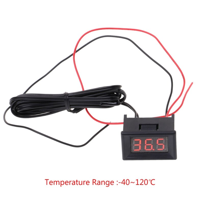 LED Digital Thermometer Car Probe Fridge Freezer Temperature -40~120C Degree DIY