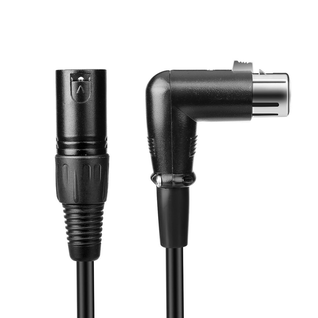Haakse Xlr Kabel Karaoke Microfoon Geluid Kabel Plug Xlr Extension Mikrofon Kabel Voor Audio Mixer Versterkers Xlr Cord