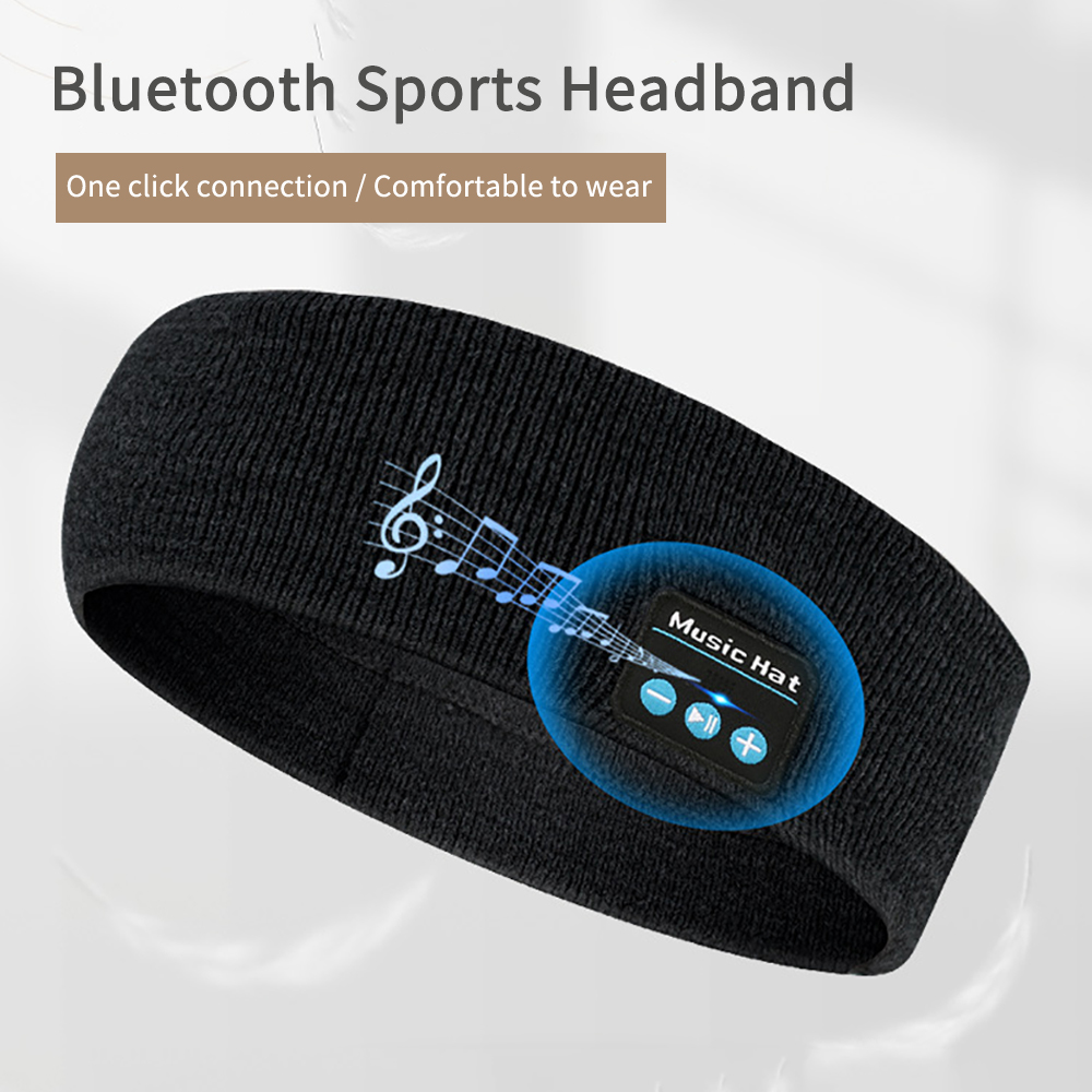 Wireless Bluetooth-compatible Headphone Sleeping Headband Headphones Headscarf Thin Comfortable Music Earbuds for Sleeper Sports
