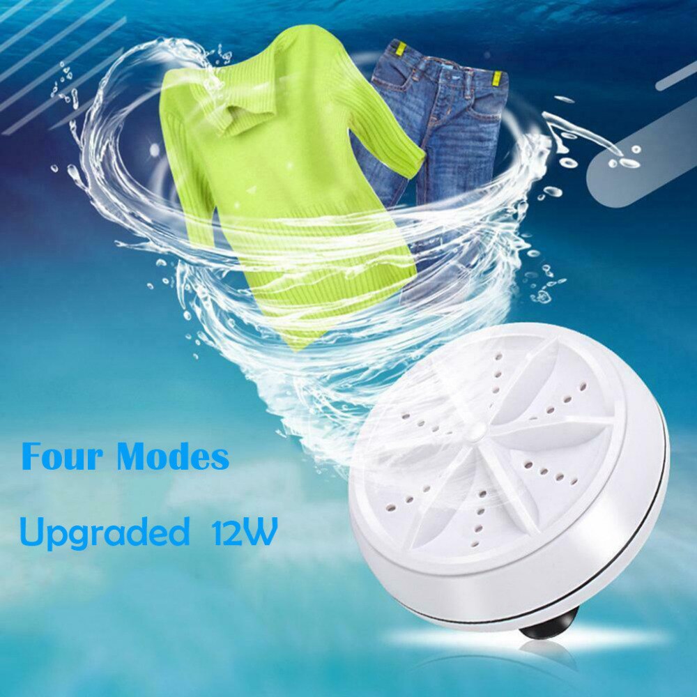 3 in1 Mini Washing Machines Washer Portable Rotating Supersonic Turbine #4