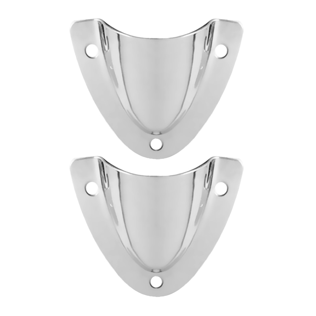 2pcs High Polished 316 Stainless Steel Clamshell Vent / Wire Cover Clam Shell Vent for Boat