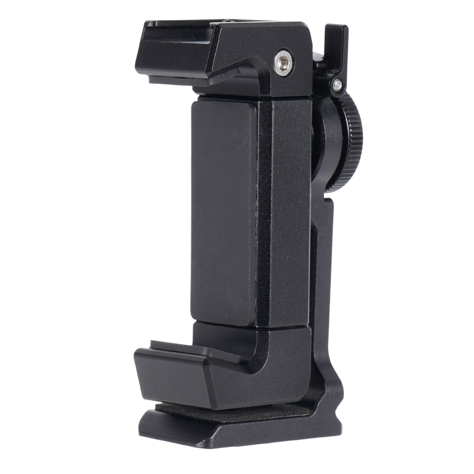 Metalowa uchwyt na telefon z uchwytem na zimne buty do statywu lampa Led 360 ° podstawka pod telefon obrotowa dla Smartphone Action Cam Dropship