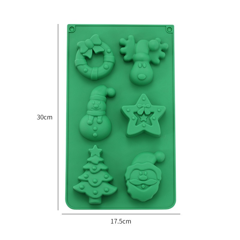 Stampo in silicone per candele per albero di Natale 3D kit per realizzare candele natalizie fai-da-te Sapone fatto a mano Gesso Strumenti di cottura in resina Regali di festa: Grigio scuro