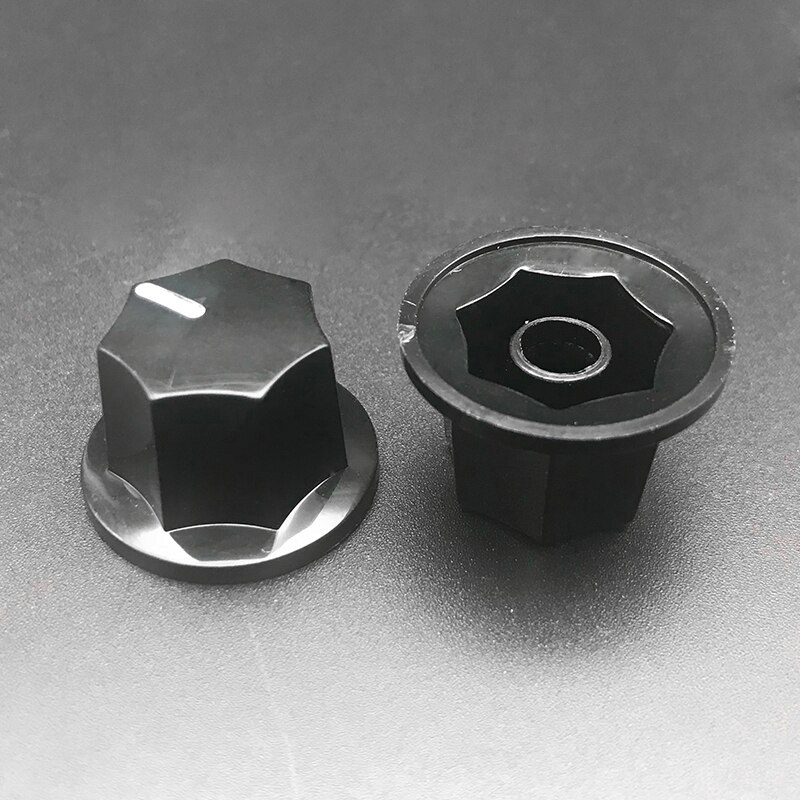 3Pcs Amp Volume Tone Control Knobs Plastic Black Vintage Style Jazz Bass Guitar Potentiometer Knob: Small x3pcs