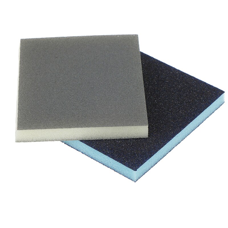 2pcs 120-1000grit Polishing Sanding Sponge Block Pad Sandpaper Assorted Abrasive Tool 120*100*12mm Random Color