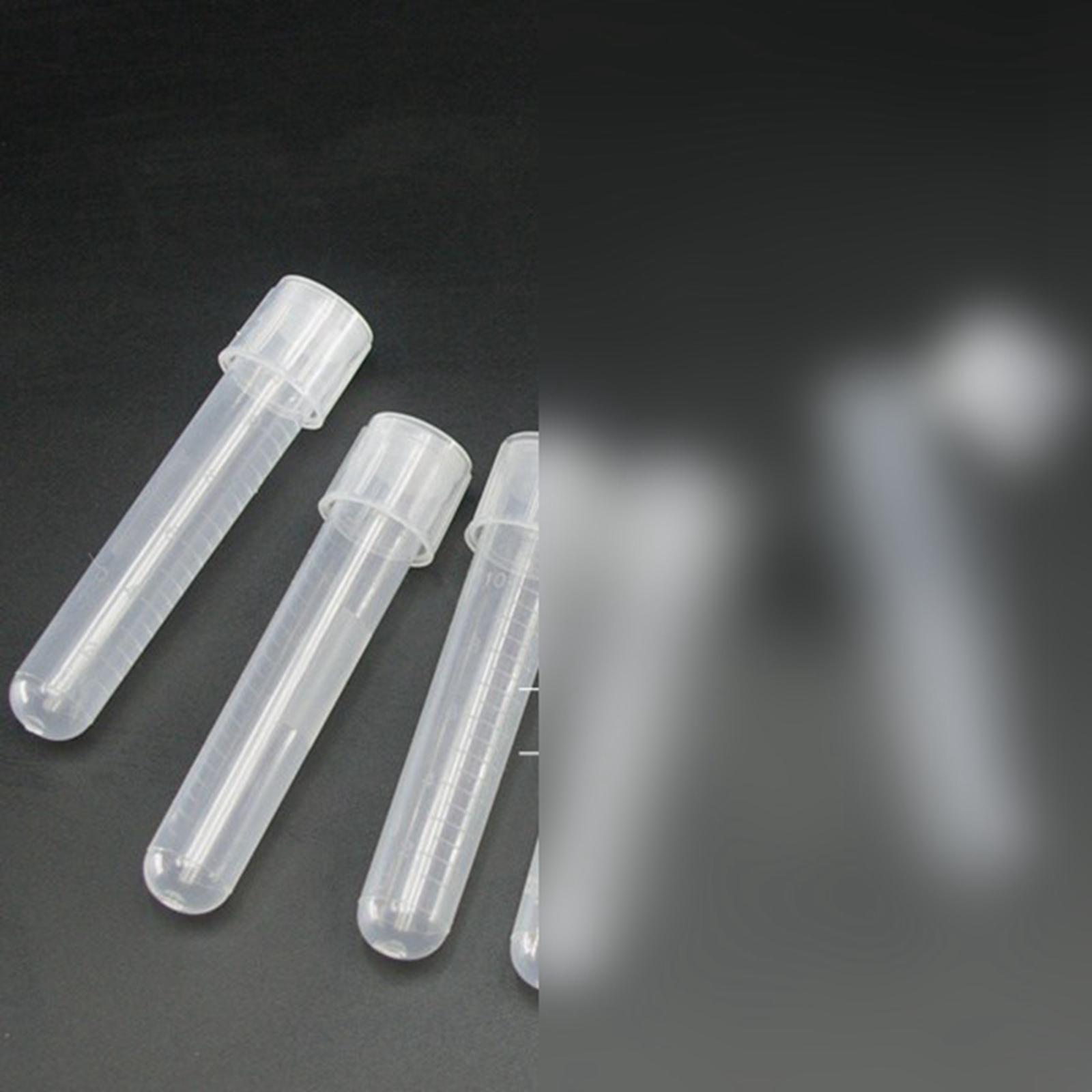 100PCS 12ML PP Cell Culture Tube Double Buckle Two Stage Cover Labware