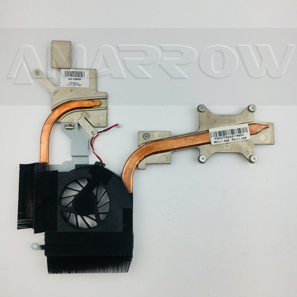 Original laptop heatsink cooling fan cpu cooler For HP hdx18 696894-001