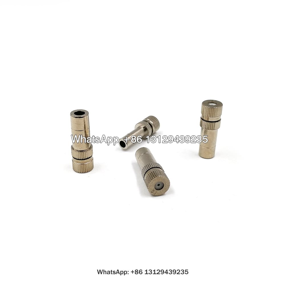 8mm Outdoor Irrigation Fog Spray Brass Cooling System Mist Nozzle,Fine Mist Spot,Low Pressure Fog Mist Nozzle,Push-in Mist Nozzl