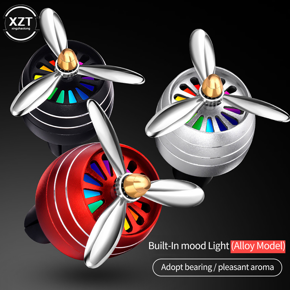 Ambientador de Perfume para coche, Clip de salida de aire para coche, Mini Clip de Perfume de aire acondicionado LED, Perfume de aromaterapia fresco, accesorio para coche