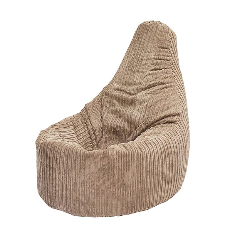 Puff-tumbona de pana sin relleno para el hogar, saco para el asiento, Tatami, sala de estar: TN