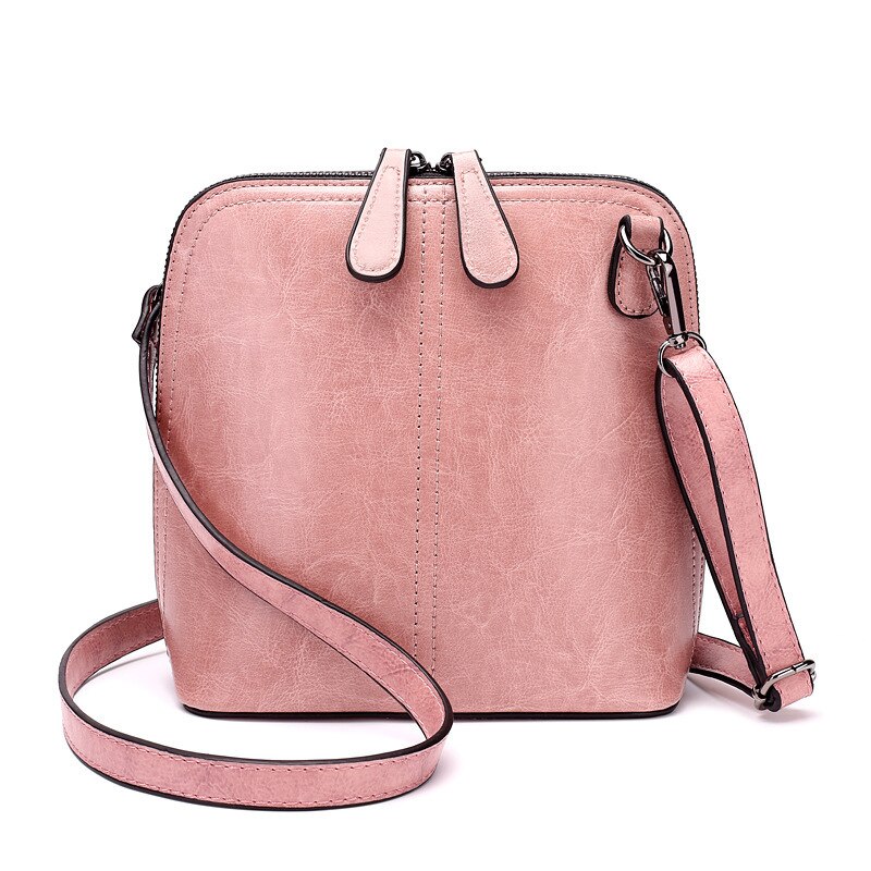 LUYO Charol Pequeña Concha Bolsas Mensajero de Las Mujeres Vinatge Bolsos Crossbody De Las Mujeres Carteras de Mujer Bolsa de Hombro Bolsos: pink