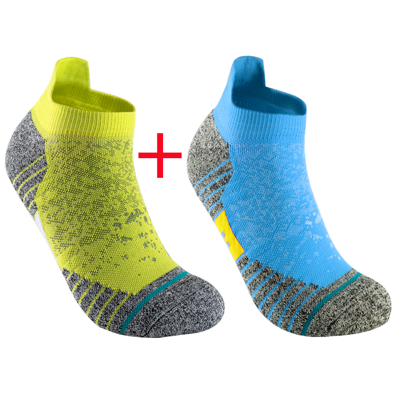 2 Pairs Bike Socks Men Nurse Compression Cycling For Women Mtb Guard Socks Stockings Sport Grip Barre Socks Invisible socks: Brown
