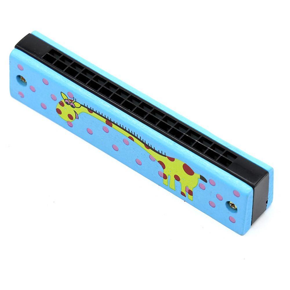 16 Holes Cute Harmonica Musical instrument Montessori Instrument Wind Children Cartoon Kids Pattern Toys Kids Educatio I9J9: giraffe