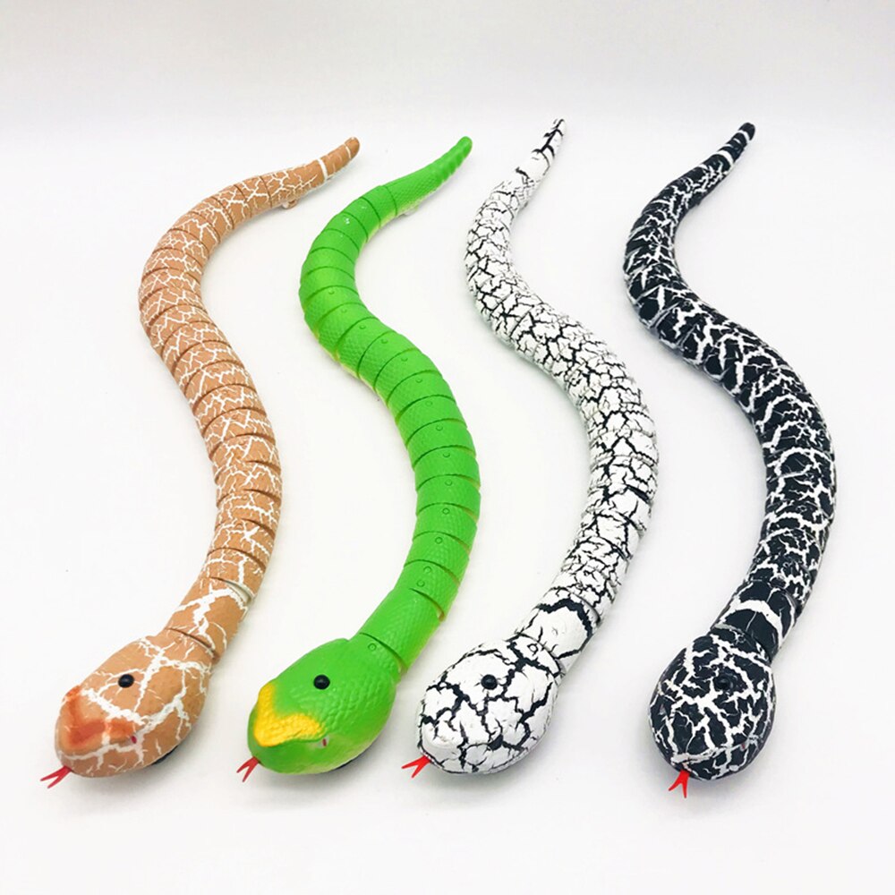 Jouet télécommandé à infrarouge RC serpent à sonnette réaliste, jouet amusant pour enfants, tour de Festival