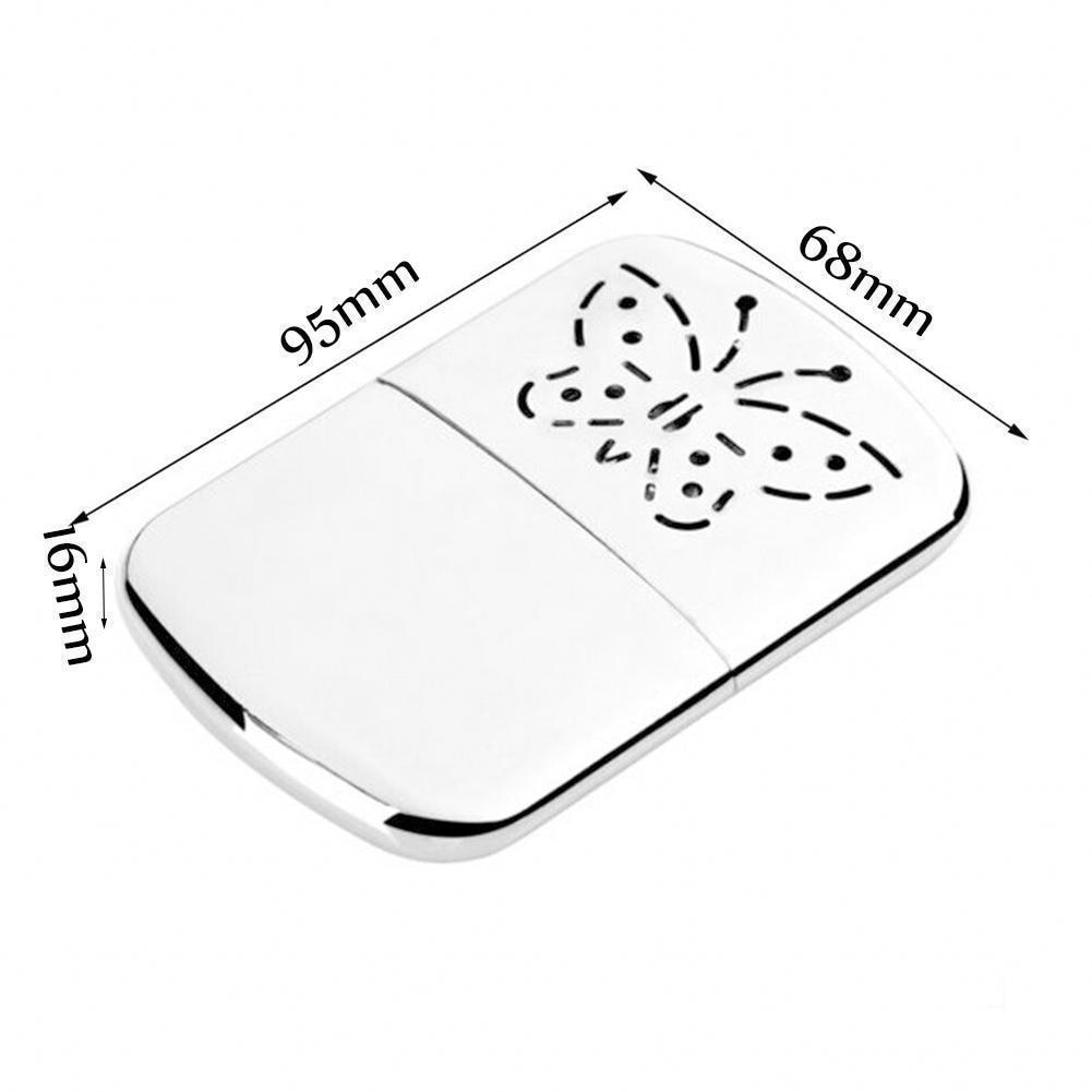 Outdoor Metal Hand Warmer Petrol Reusable Pocket Camping Supplies Ski Winter Portable L0C8