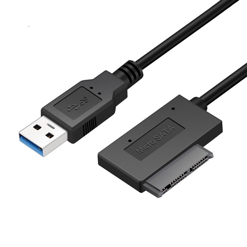 Adaptateur USB SATA USB 3.0 vers Micro SATA 7 + 9 câble 16Pin convertisseur de disque dur externe pour 1.8 "pouces Micro SATA SSD/HDD 23CM