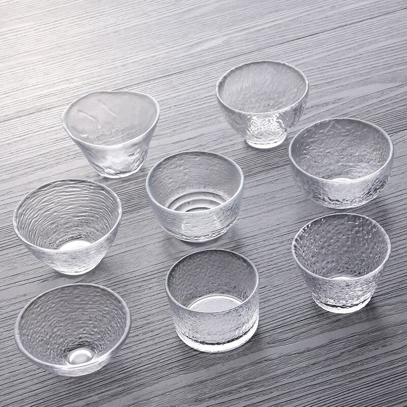 Japanischen Stil transparent Tee Tasse Klar Wärme Beständig Kung Fu Glas Tasse Wasser Blume Tee Schüssel Heimat Küche Büro Getränk