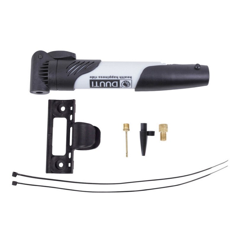 Mini Plastic Bicycle Pump Bicycle Tire Inflator Accessories Mountain Bike Road Bike Portable High-intensity Circulation Pump: white