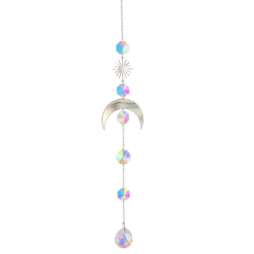 Crystal Suncatcher Regenboog Prisma Tuin Hanger Maan Eenhoorn Licht Chaser Opknoping Venster Home Decoratie Zomer: 16