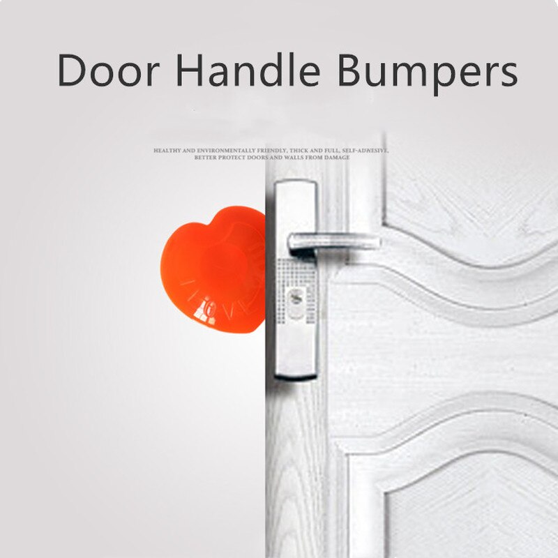 Safety Shock Absorber Door Handle Bumpers Mute Door Stoppers Wall Protection Security PU Waterable Transparent Wall Protectors