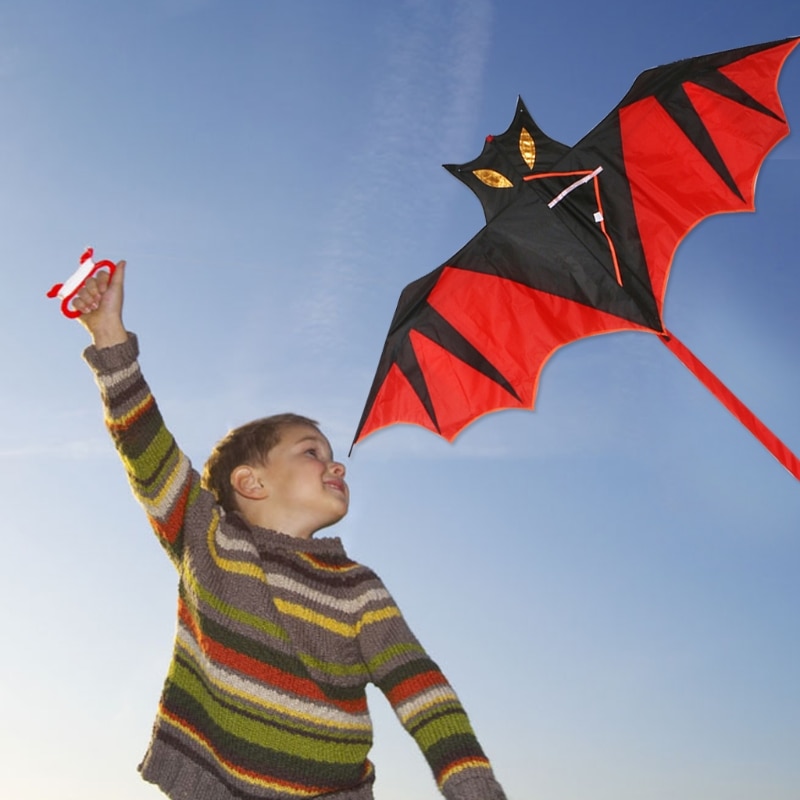 Cool Bat Kite Outdoor Vliegers Vliegen Stunt Kinderen Vliegers Speelgoed Vliegeren Lange Staart Outdoor Fun Sport Educatief vliegers voor volwassenen