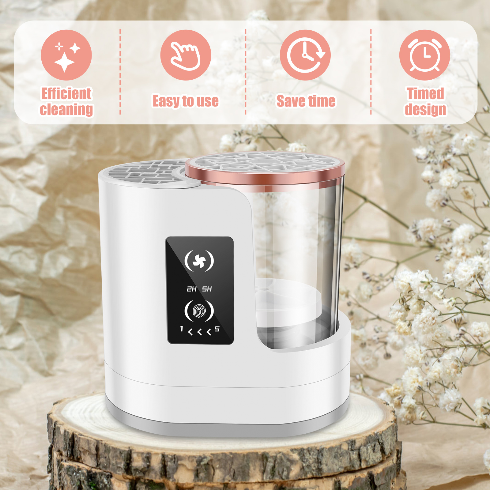 3 IN 1 Electric Makeup Brush Cleaner Automatic USB Plug Rechargeable Make Up Brush Rotary Washer Quick Dry Sterilize Tool