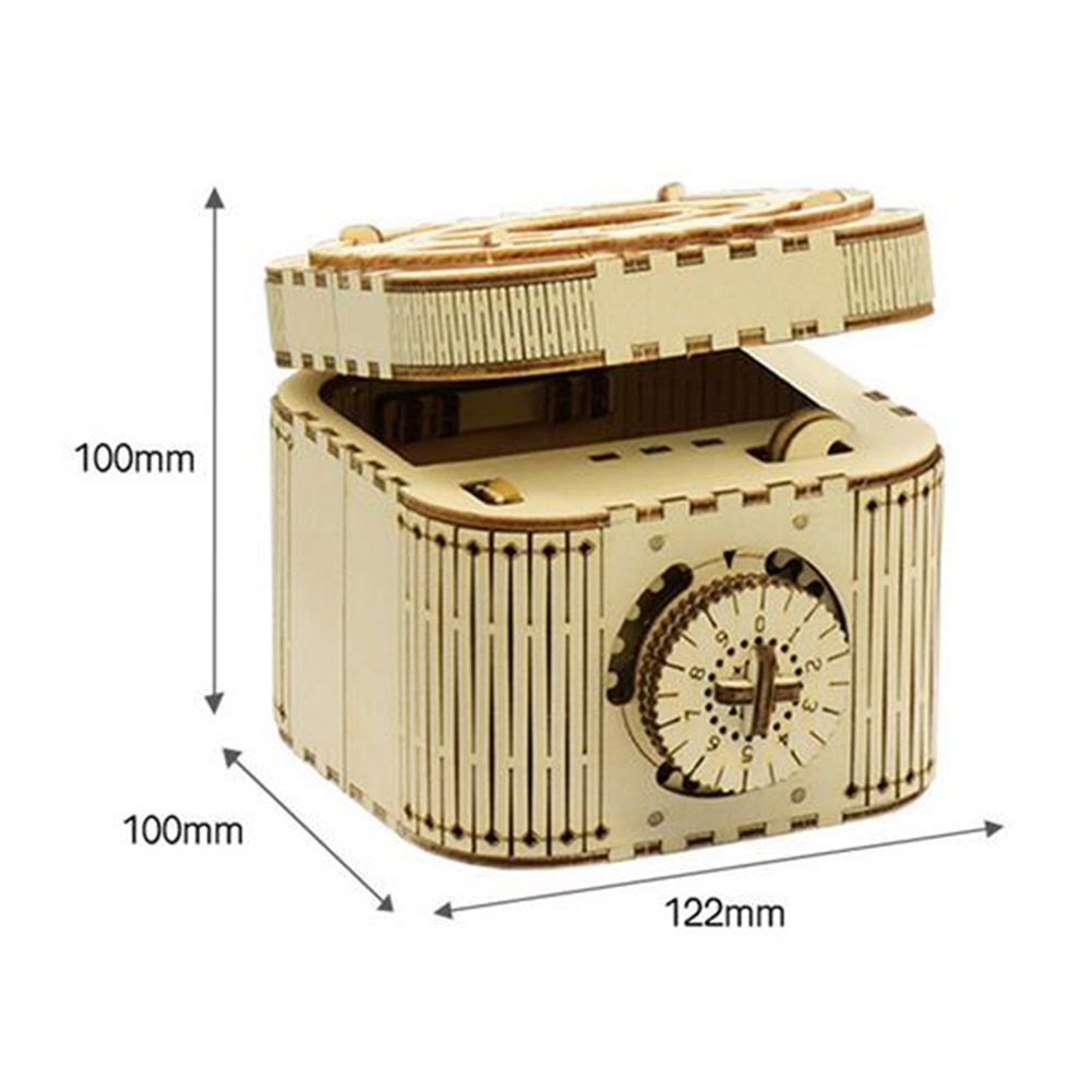 DIY Holz Mechanische Musik Kasten Passwort Montage Modell Bausatz freundlicher Pädagogisches Spielzeug für freundlicher