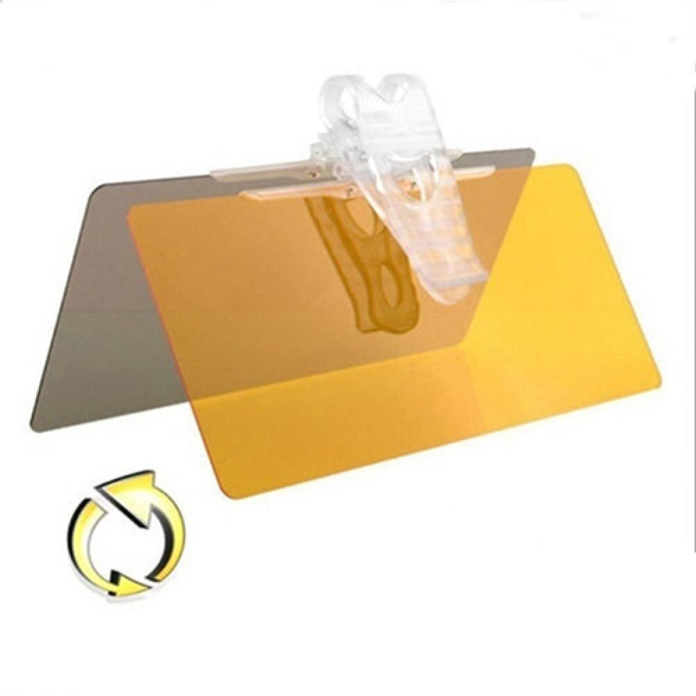 Car Sun Visor Snow Blind Baffle Anti-Glares Blockers UV Fold Flip Down HD Clear View Sunshade For Day Night Driving