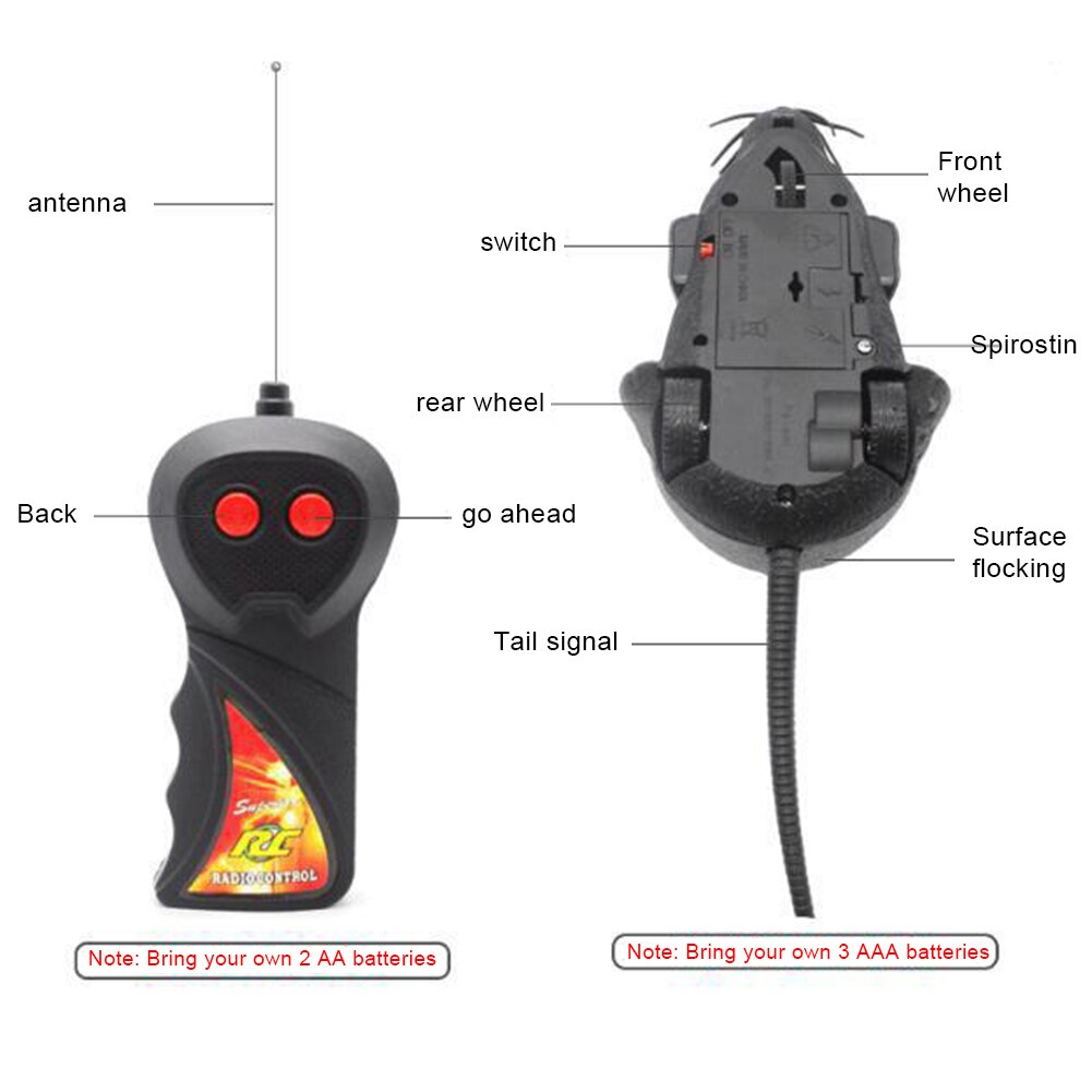 Ratón eléctrico inalámbrico con Control remoto para Gato, gatito jugando, productos para gatos y mascotas, juguetes, TB