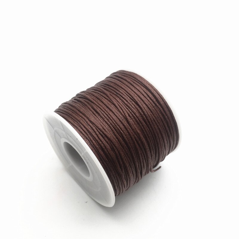 1.5mm 15m/35m Waxed Cotton Cord Beading Cord Waxed String Wax Cord for Jewelry Making and Macrame Supplies Roll Spool HK055: M / WHITE