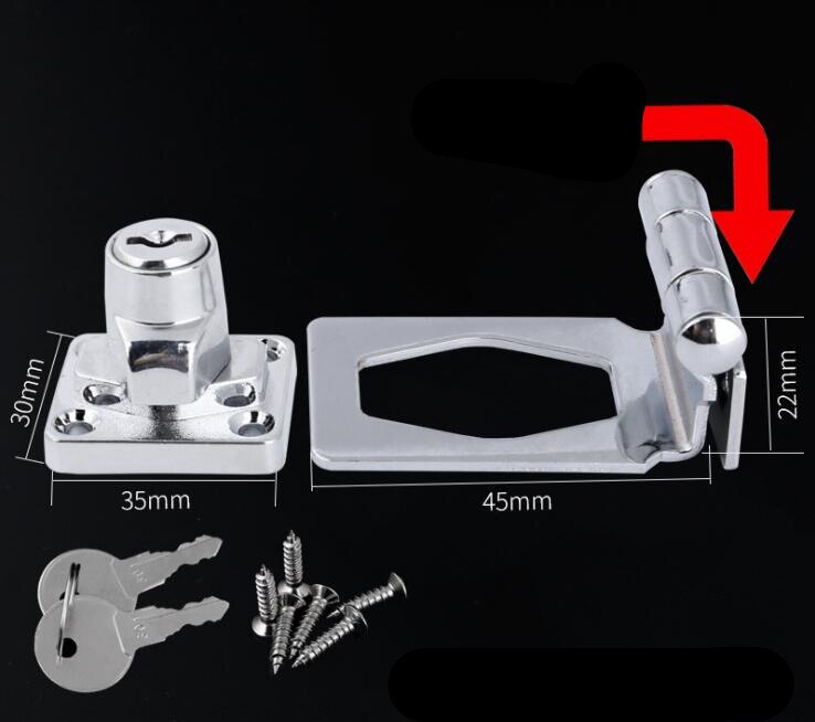 High Antique Metal Lock Door Lock Drawer Cabinet Jewelry Archaize Lock Wardrobe Cupboard Lock + Key Hardware Tool Set