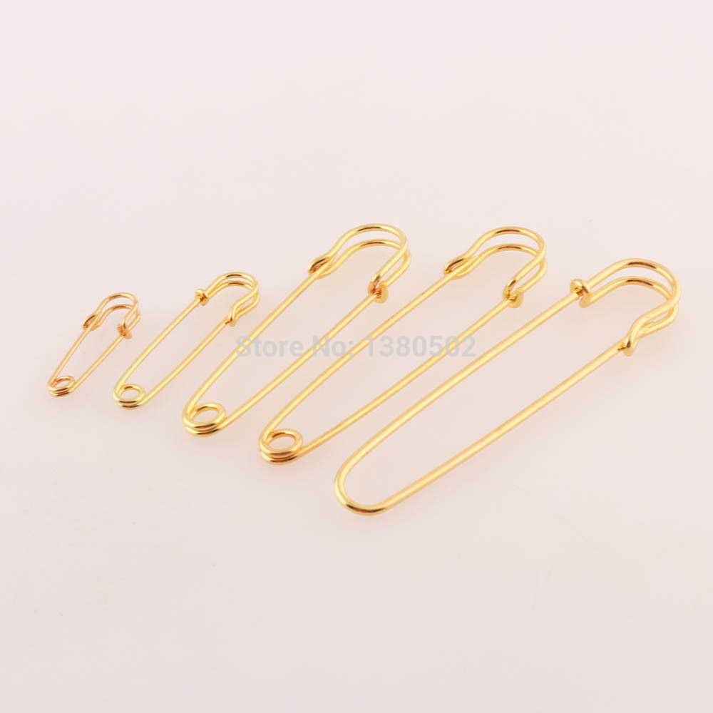 50 pçs/lote alfinetes De Segurança Grande Broche pinos pinos de Metal Colar de Jóias Brinco para As Mulheres Menina acessórios de Decoração